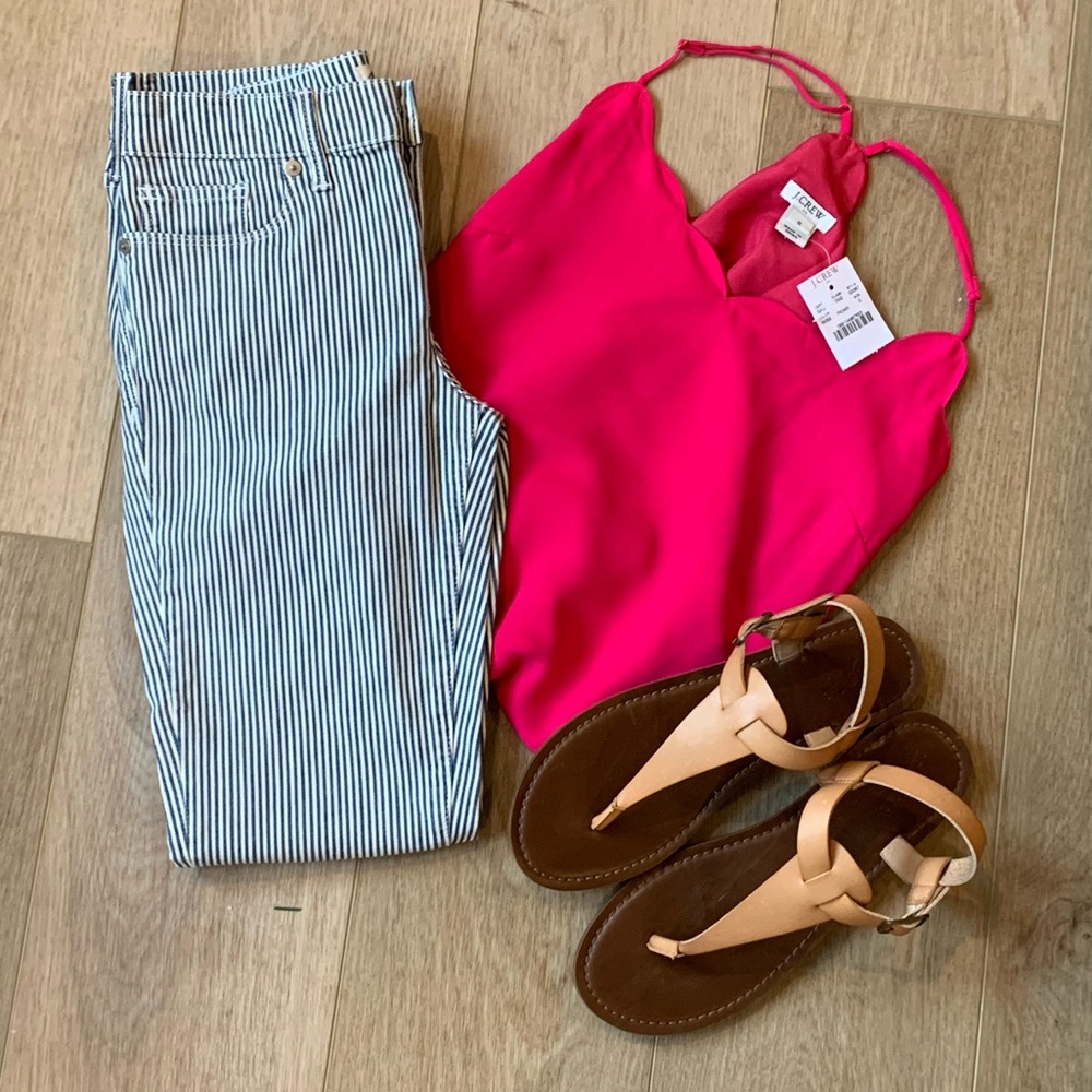 Madewell Pinstripe Skinny Jeans